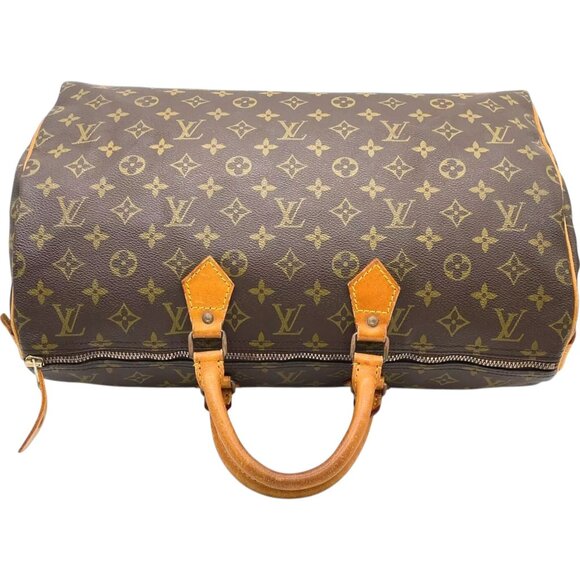 076513BT (X6) Louis Vuitton Satchel Bag Speedy 40 Brown Monogram - Picture 4 of 13